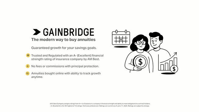 Gainbridge Testimonial Ad